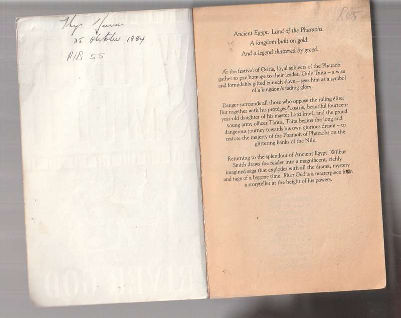 River God - Wilber Smith - Softcover - Egyptian series