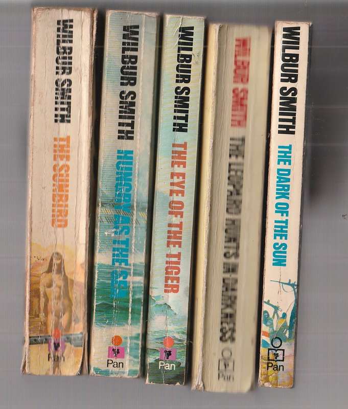 Wilbur Smith value Pack - lot of 5 books - see pic for details