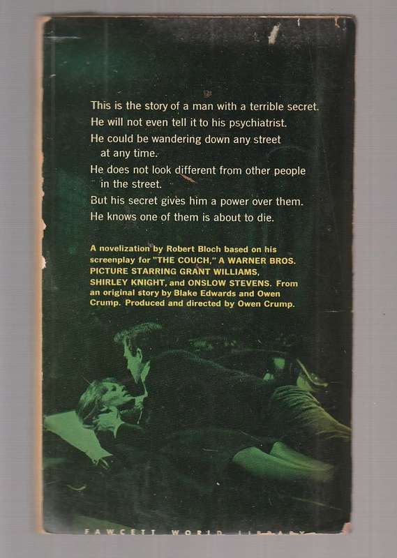 The Couch - Robert Bloch  - The story of a man with an irresistible impulse to kill