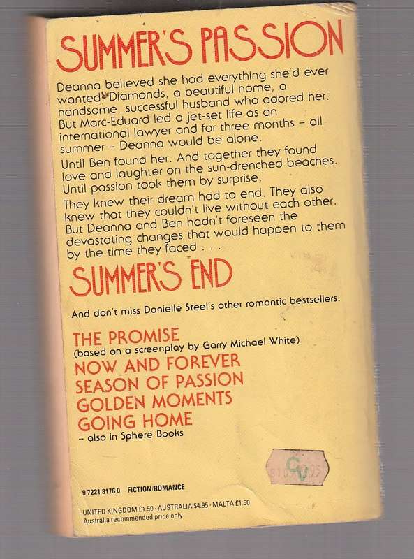 Summers End - Danielle Steel - Deanne met Ben - Then the summer of passion ends