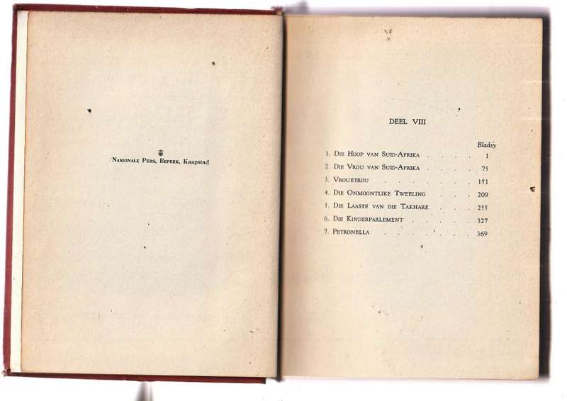 Versamelde Werke - CJ Langenhoven Boek VIII 1950