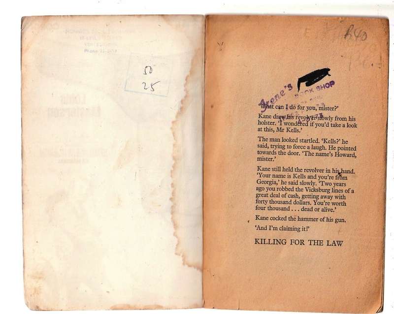 Killing for the Law - Louis Masterson - Western - Morgan Kane no 21