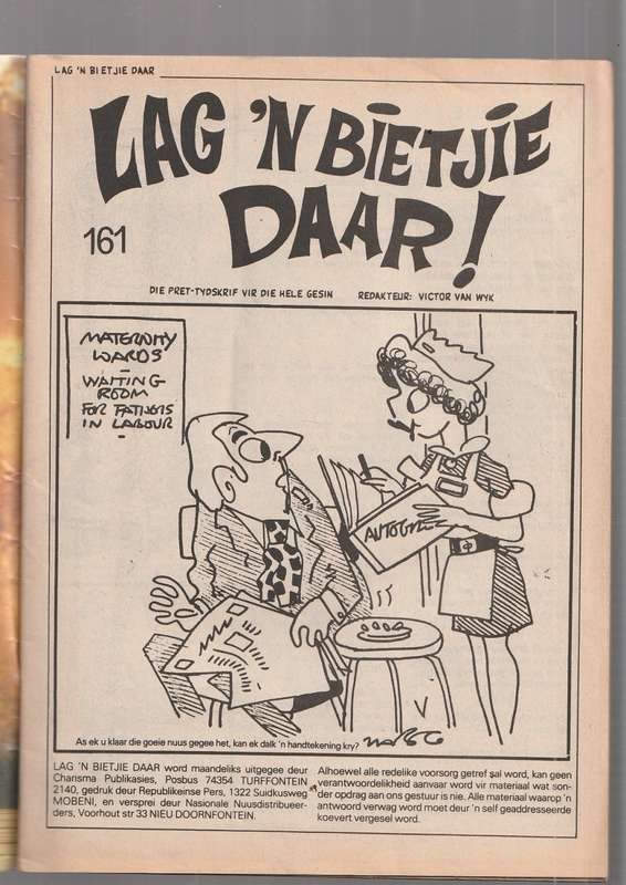 Lag n bietjie daar nr 161 - Humor - strokies - Meisies met sterretjies