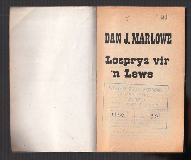 Losprys vir n lewe - Dan J Marlowe 0 Olympos vertaling van Operation Deathmaker