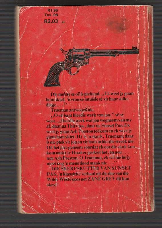 Die skerpskutter van Sunsetpass - Zane Grey - Western  Vertaling van Sunset Pass