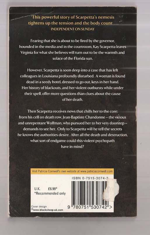 Blow Fly - Patricia Cornwell - What endgame could the wolfman have in mind for Scarpetta?