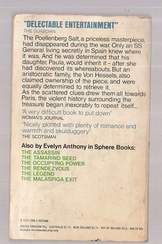 The Poellenberg Inheritance - Evelyn Anthony - a Priceless master disappeared