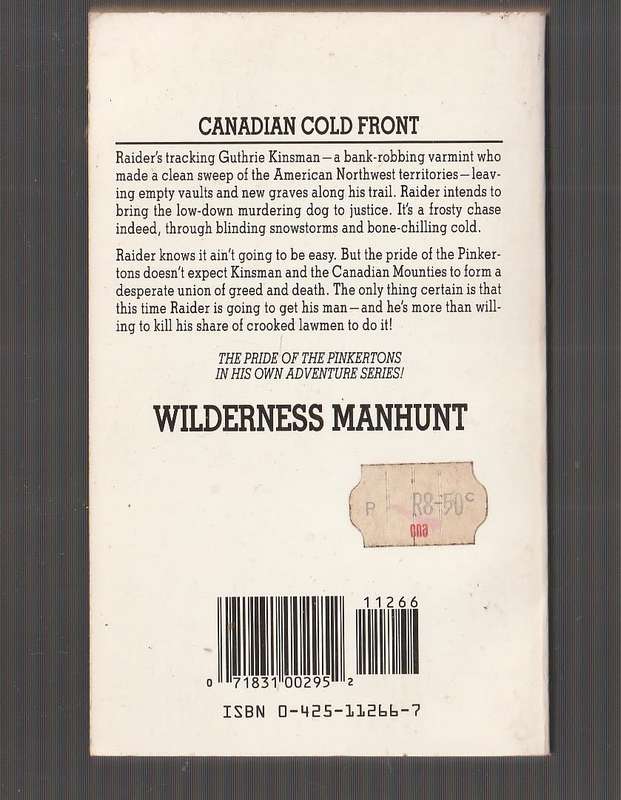 Wilderness manhunt - JD Hardin - Raider no 18 Western