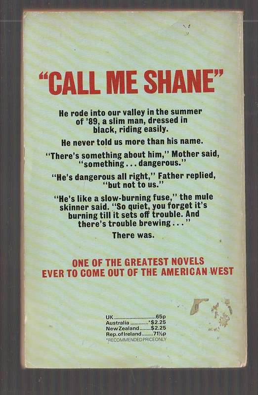 Shane - Jack Schaefer - The all time bestselling Western