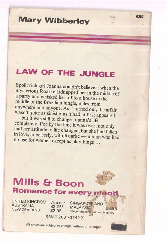 Law of the Jungle - Mary Wibberly - Mills & Boon