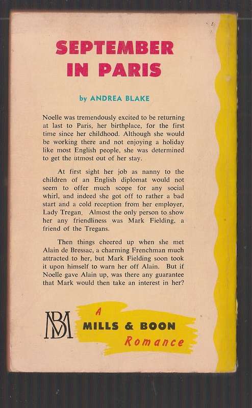September in Paris - Andrea Blake - Mills & Boon