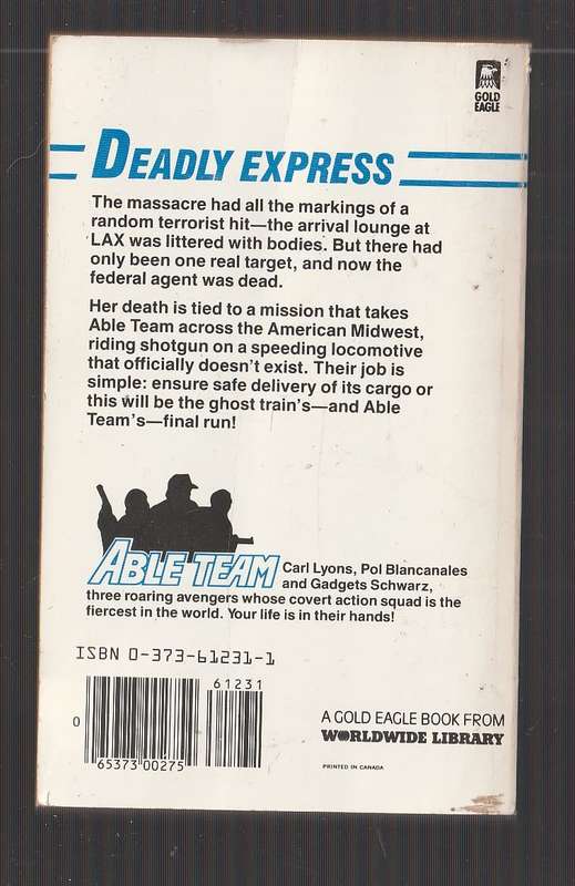 Able Team - Dick Stivers - Ghost Train (31) - Riding shotgun on a speeding locomotive