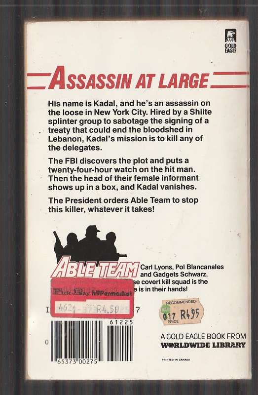 Able Team - Dick Stivers - Hard Kill (25) - Tracking a hitman with a death wish