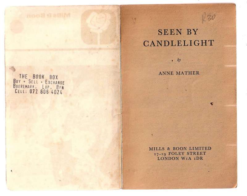 Seen by Candlelight - Anne Mather - Mills & Boon