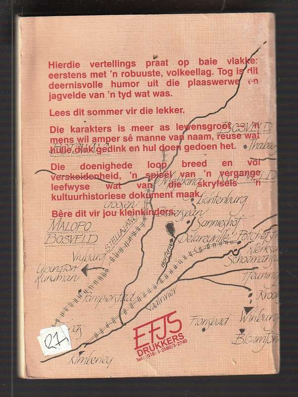 Bring my terug na die ou Transvaal - DF du Toit - Kleintyd herinnering met n traan en humor
