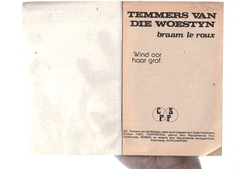 wind oor haar Graf - Braam Le Roux - Temmers van Woestyn 15