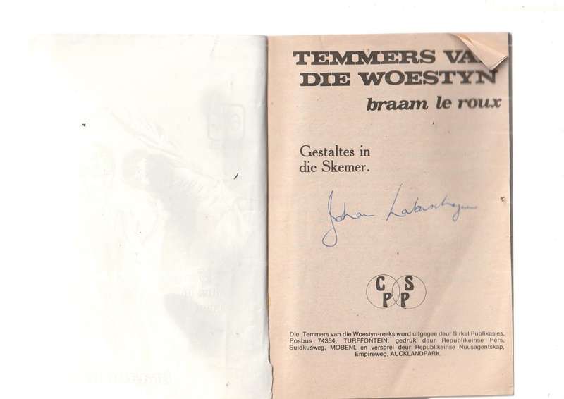 Gestaltes in die Skemer - Braam Le Roux - Temmers van die Woestyn 17