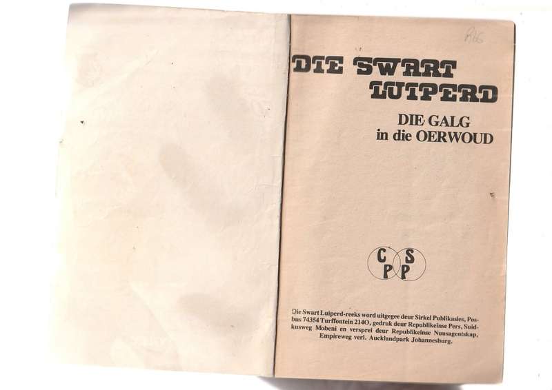 Die Galg in die Oerwoud - Braam Le Roux - Swart Luiperd 7