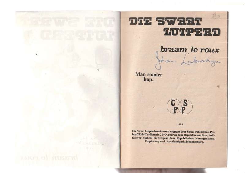 Man sonder Kop - Braam Le Roux - Swart Luiperd 14