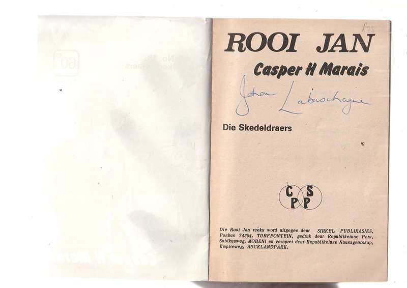 Die Skedeldraers - Casper H Marais - Rooi Jan 18