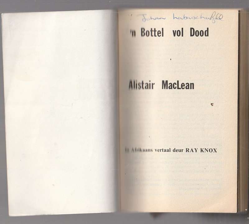 n Bottel vol dood - Alistair MacLean (The Satan Bug)