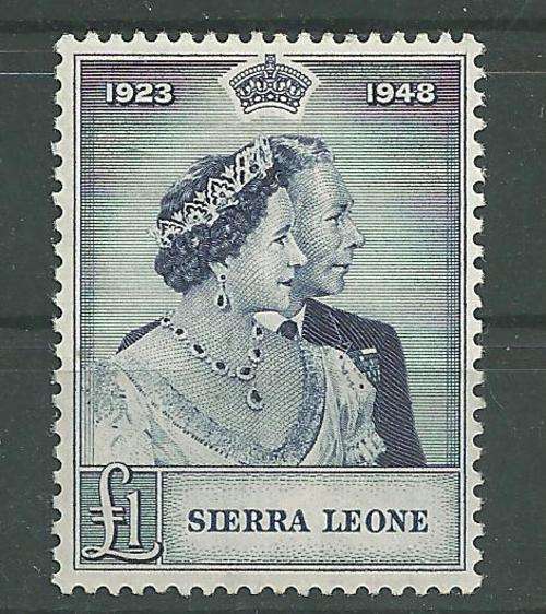 1948 SIERRA LEONE S/WEDDING MINT