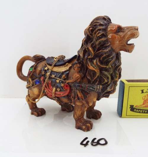 Rare ,Sugar Pill Holder - Circus Lion Shaped