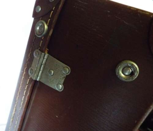 VINTAGE Brown Cardboard Suitcase