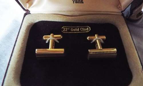 VERY NICE Grand Prix Cufflinks - 22ct gold clad