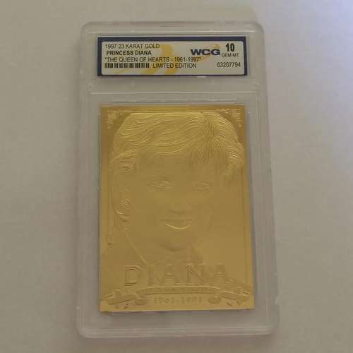 Princess Diana 23 Karat Gold card