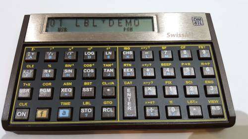 SwissMicros DM41L scientific programmable calculator (high-performance HP41CX clone)