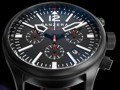 Panzera Flieger 46 Quartz Chronograph Men's Watch