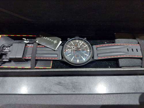 Panzera Flieger 46 Quartz Chronograph Men's Watch