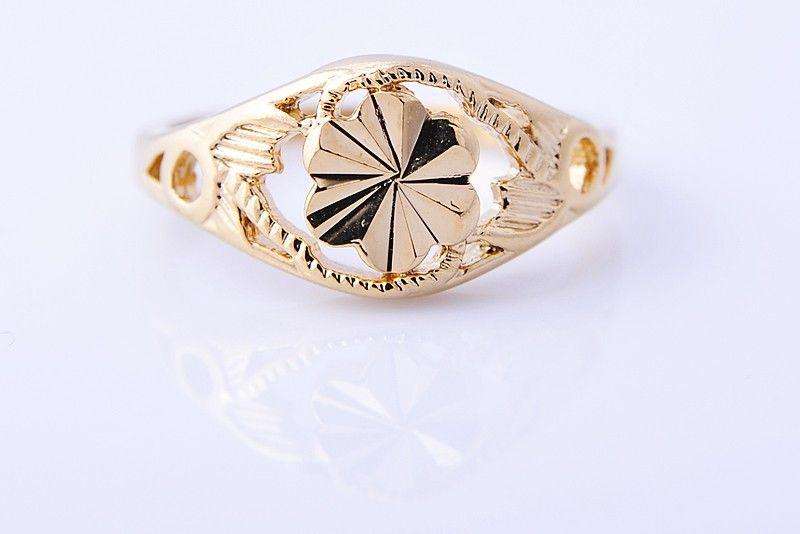 ***YELLOW GOLD 18K*** Filed Wedding Flower Size: 8