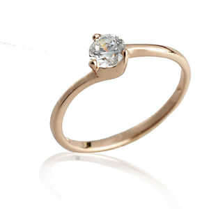 ***GORGEOUS***Classic 9K GF Solitaire Cz Size: 8