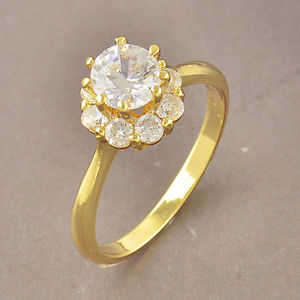 ***PRETTY*** Yellow Gold Filled CZ Size: 6 [ GAURANTEE ]