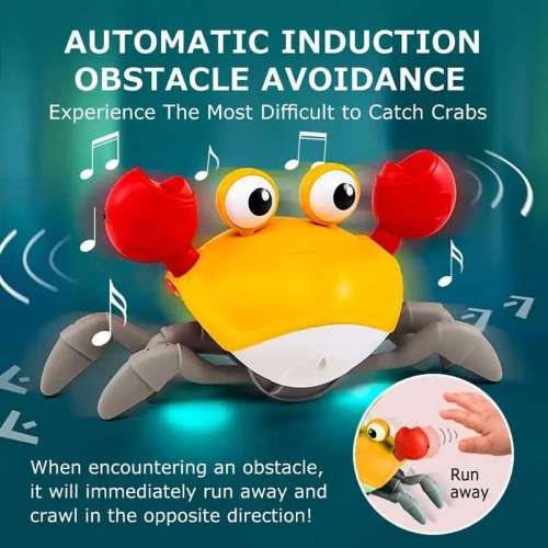 Electric cute crab crawling toy