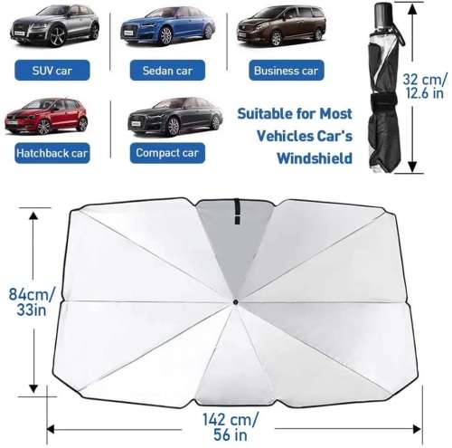 Folding Umbrella for Cars Automatic Car Sunshade Umbrella