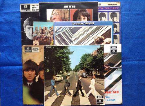 BEATLES LP's x 8 Albums