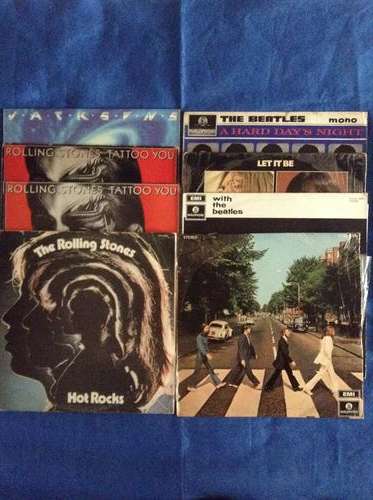 ROLLING STONES, BEATLES, JACKSON 5 LP's x 8