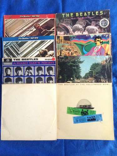 BEATLES. LP's x 8 (including White Album)