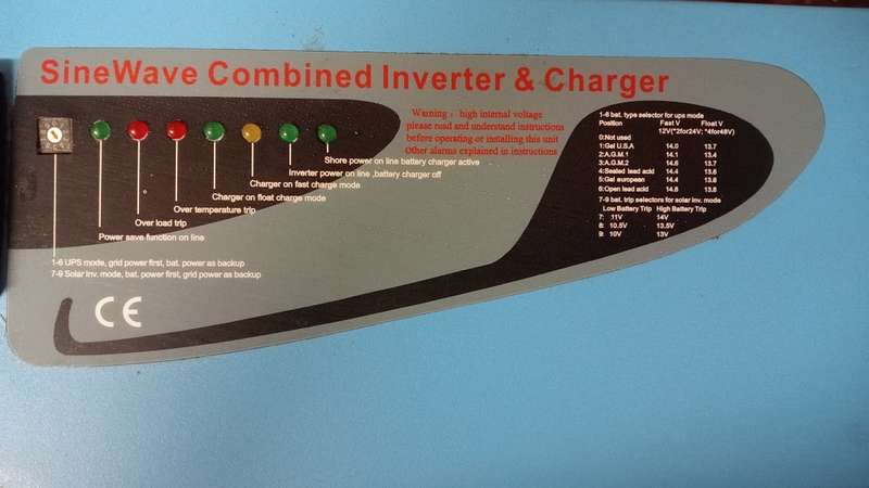 Devel LPT6000-248 pure sine wave inverter with built-in charger