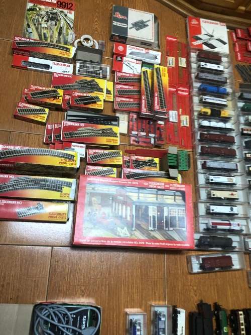 Fleischmann miniature trains, coaches rails and many other items