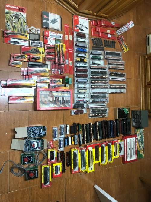 Fleischmann miniature trains, coaches rails and many other items