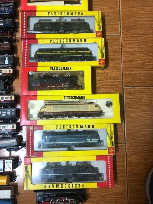 Fleischmann miniature trains, coaches rails and many other items