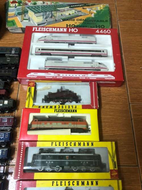 Fleischmann miniature trains, coaches rails and many other items