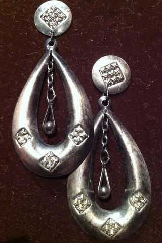 Vintage drop EARRINGS (7cm)