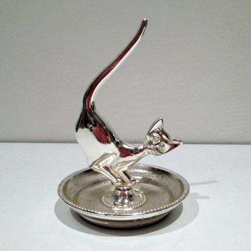 'Mayfair Collection' 1960s CAT RING MINDER (no. 148) in original box (Made in England) **RARE**