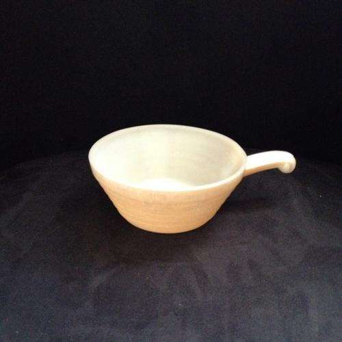 "Fire King" Peach Lustre Handled Soup Bowl - Oven Ware #22 (USA)