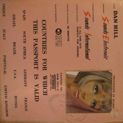 Sounds Electronic - Sounds International Dan Hill LP Record